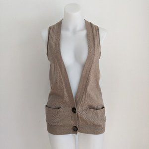 GAP Knit Vest, Tan, XS